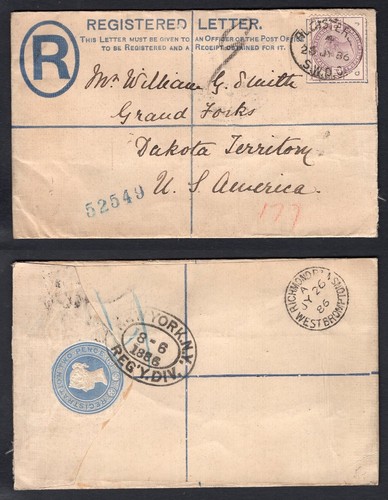 1886 registered letter - gb,